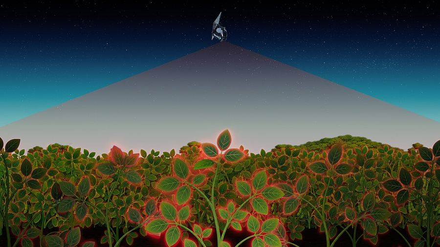 Archive: ESA/ATG medialab illustration of detecting plant stress from space (CC BY-SA 3.0 IGO). Not the 15 September 2026 Vega-C VV30 liftoff, not Kourou day-of photography, not FLEX or Sentinel-3C hardware on the pad, and not first-light fluorescence data.