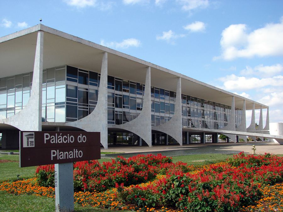 Archive: Palácio do Planalto, the presidential palace, Brasília — Eduardo Coutinho (CC BY-SA 2.0). Not the September 2026 Decree No. 13.126 promulgation, not day-of Lula or trade-ministry photography, and not a treaty-signing still.