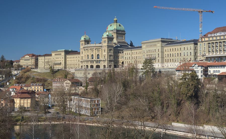 Archive photo: the Federal Palace in Bern, seat of the Swiss parliament and government, February 2022.