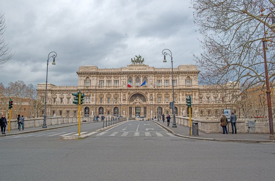 Archive photo: the Palace of Justice in Rome, home of Italy's Court of Cassation, February 2013. The trial was held at a different courthouse in Rome.