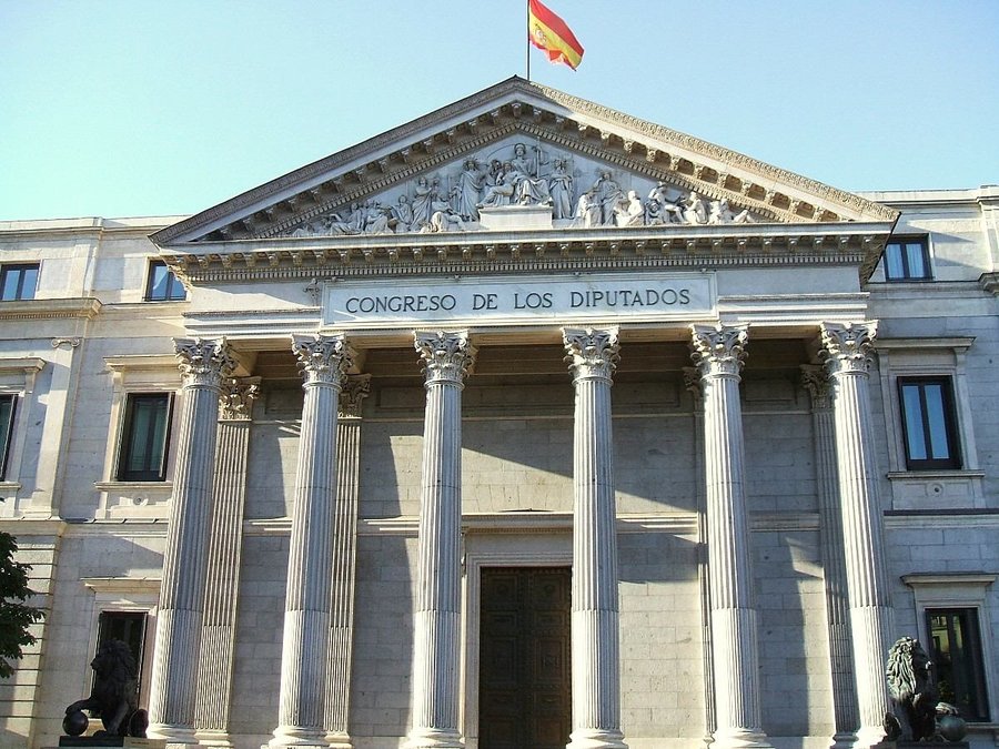 Archive photo: the facade of the Congreso de los Diputados (Palacio de las Cortes) in Madrid, November 2007.