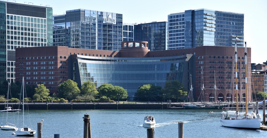 Archive photo: the John Joseph Moakley U.S. Courthouse on the Boston waterfront, home of the federal court that issued the order, in September 2024.