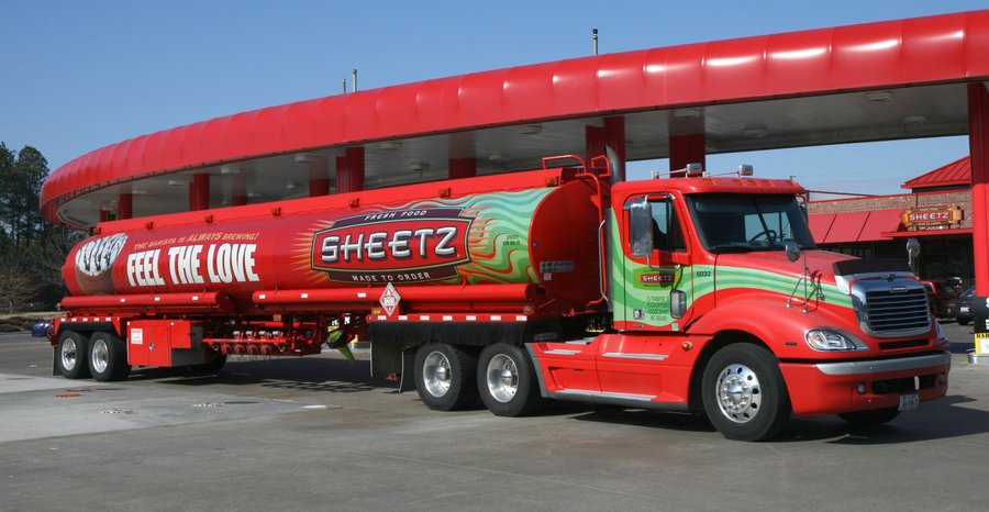 Archive photo: a fuel tanker waits to refill a gas station near Raleigh-Durham International Airport in Morrisville, North Carolina, in January 2011.