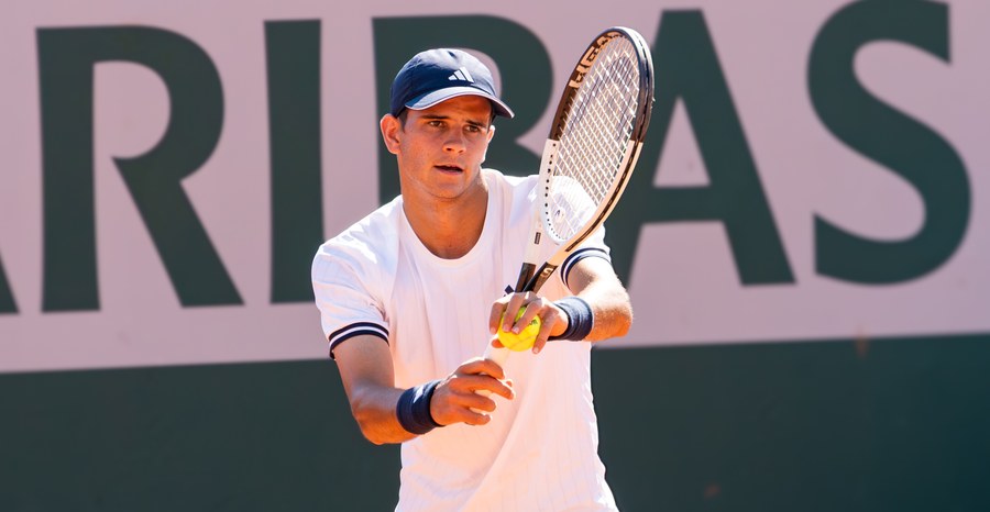 Rafael Jodar prepares to serve during his second-round match against James Duckworth at Roland Garros in Paris in May 2026.