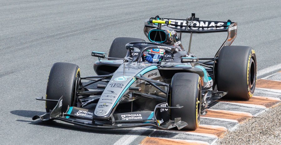 Kimi Antonelli at the Dutch Grand Prix in Zandvoort in August 2026.