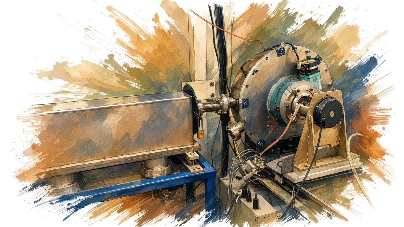 An X-ray beamline optics hutch at the Stanford Synchrotron Radiation Lightsource at SLAC, October 2014.