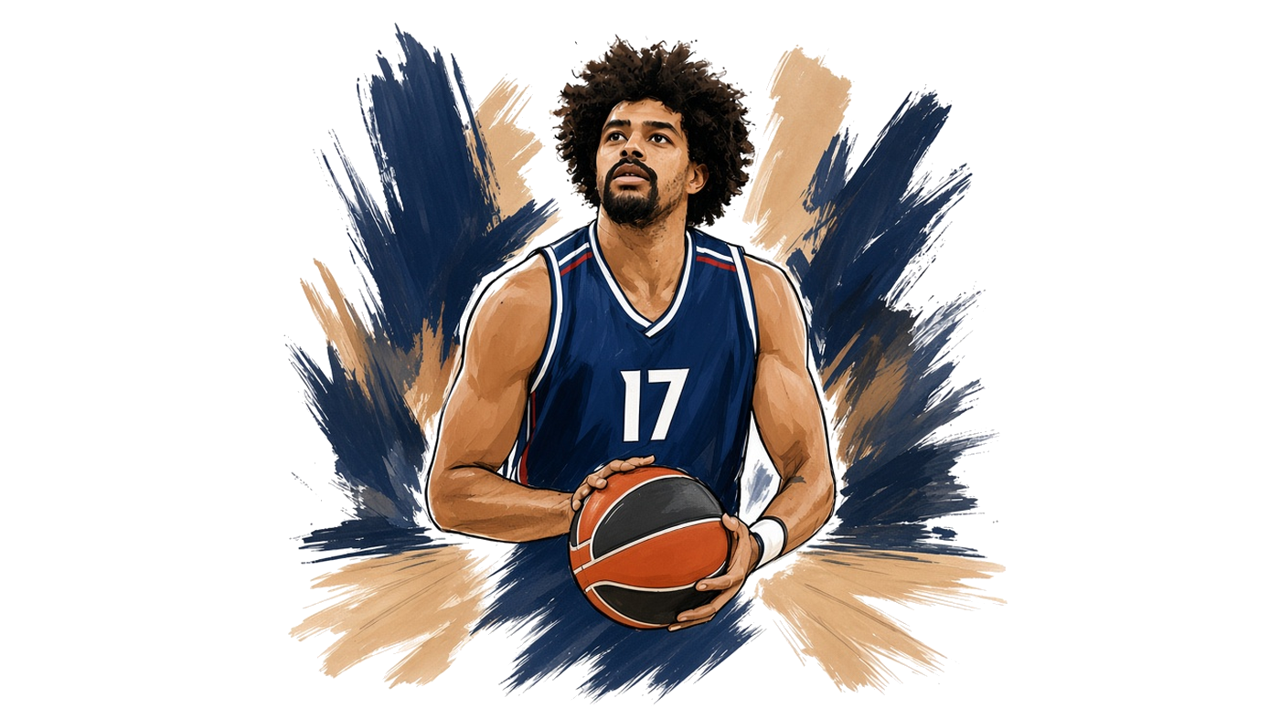 Collin Malcolm of Anadolu Efes at the free-throw line during a EuroLeague game in Istanbul, September 2026.